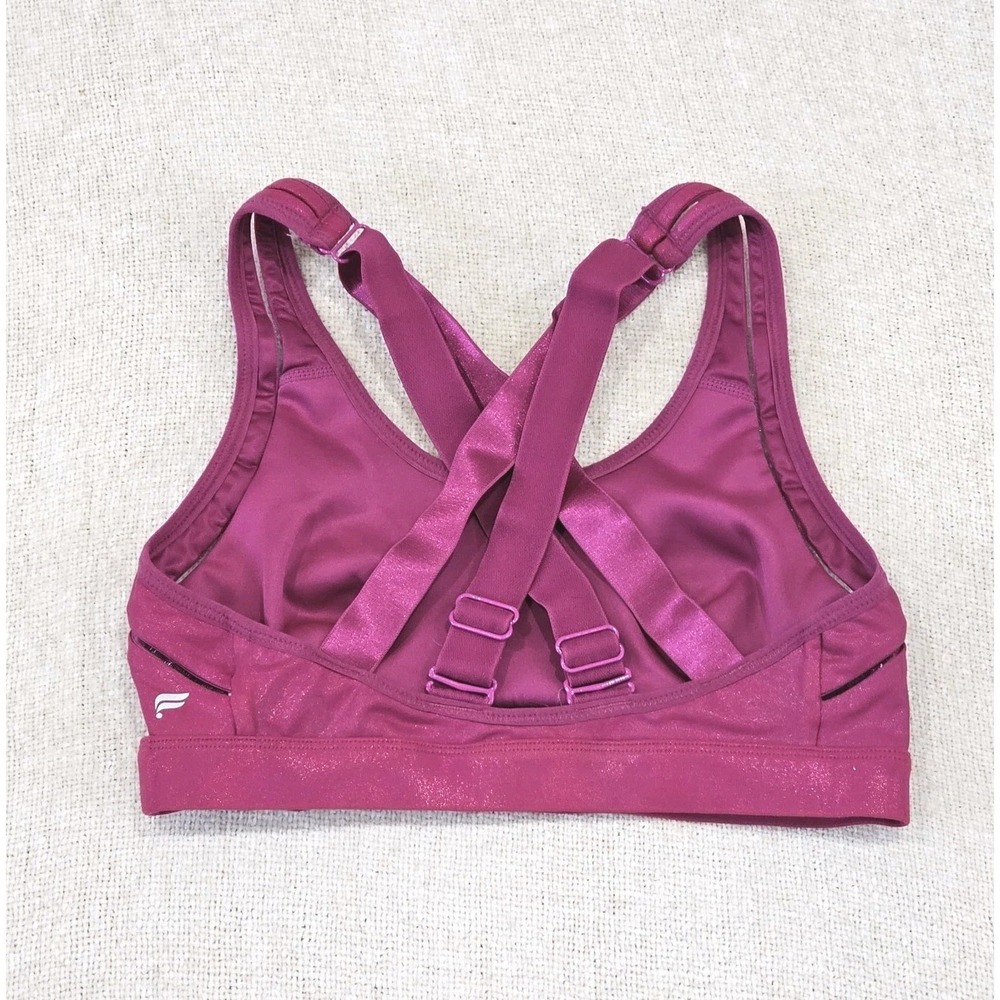 Fabletics Belle Iridescent Adjustable High Impact Sports Bra Size Small - Picture 2 of 4